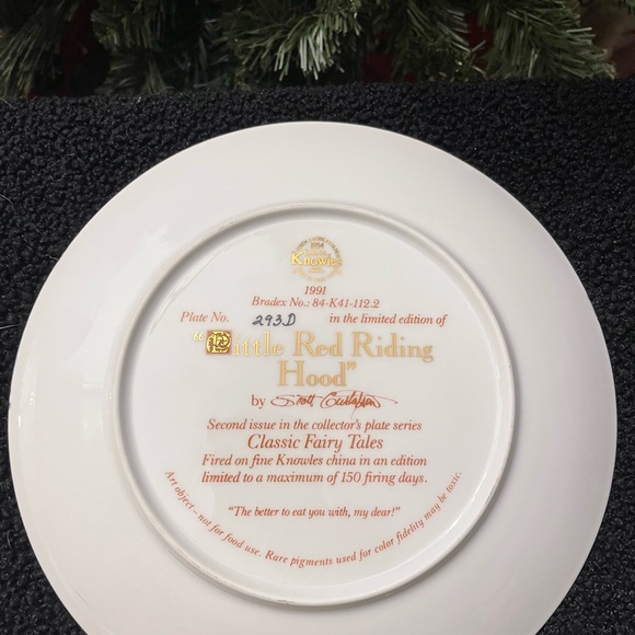 Edwin M. Knowles “Classic Fairy Tales” series collectible china plates - Picture 13 of 16